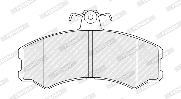 FERODO FDB4225 Brake Pad Set, disc brake