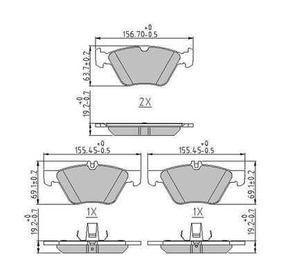FERODO FDB4289 Brake Pad Set, disc brake