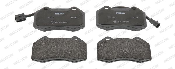 FERODO FDB4320 Brake Pad Set, disc brake
