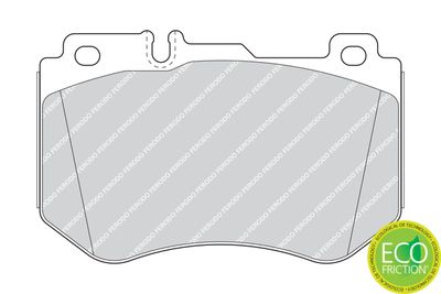 Brake Pad Set, disc brake FERODO FDB4607