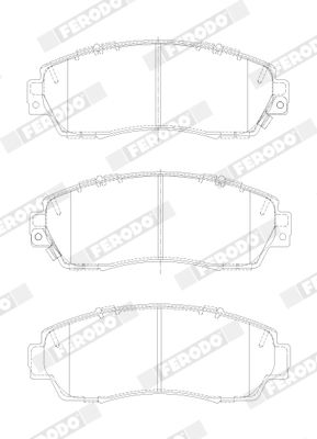 FERODO FDB4620 Brake Pad Set, disc brake