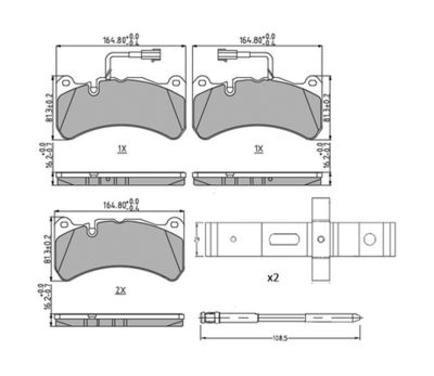 Brake Pad Set, disc brake FERODO FDB4846