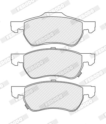 Brake Pad Set, disc brake FERODO FDB4900