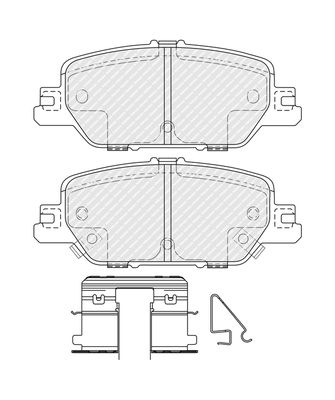 FERODO FDB4961 Brake Pad Set, disc brake