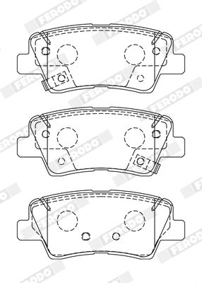FERODO FDB5041 Brake Pad Set, disc brake
