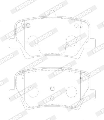 Brake Pad Set, disc brake FERODO FDB5157