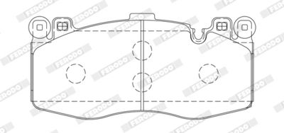 Brake Pad Set, disc brake FERODO FDB5172