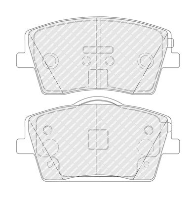 Brake Pad Set, disc brake FERODO FDB5277