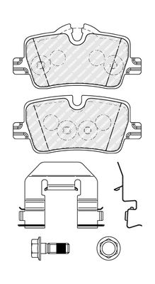 Brake Pad Set, disc brake FERODO FDB5278