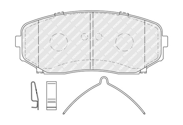 FERODO FDB5285 Brake Pad Set, disc brake