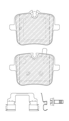 FERODO FDB5302 Brake Pad Set, disc brake