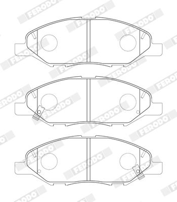 FERODO FDB5303 Brake Pad Set, disc brake