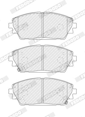 Brake Pad Set, disc brake FERODO FDB5346