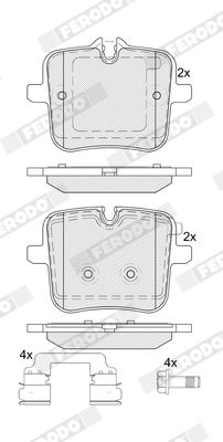 FERODO FDB5362 Brake Pad Set, disc brake