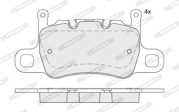 FERODO FDB5366 Brake Pad Set, disc brake