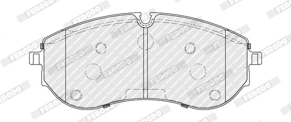FERODO FDB5372 Brake Pad Set, disc brake
