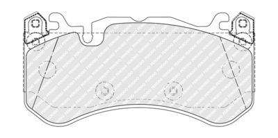 Brake Pad Set, disc brake FERODO FDB5381