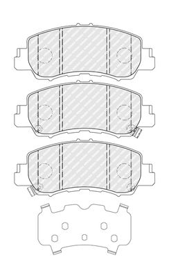 FERODO FDB5386 Brake Pad Set, disc brake