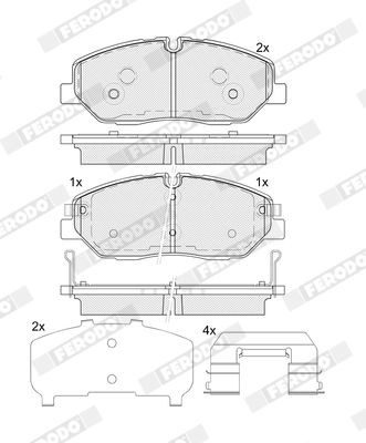 FERODO FDB5397 Brake Pad Set, disc brake