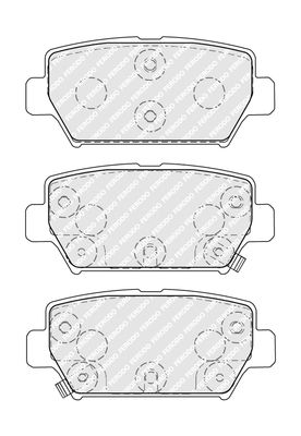 Brake Pad Set, disc brake FERODO FDB5406