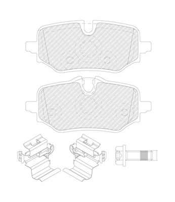 FERODO FDB5561 Brake Pad Set, disc brake