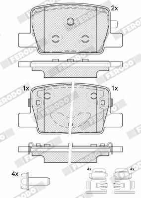 Brake Pad Set, disc brake FERODO FDB5635