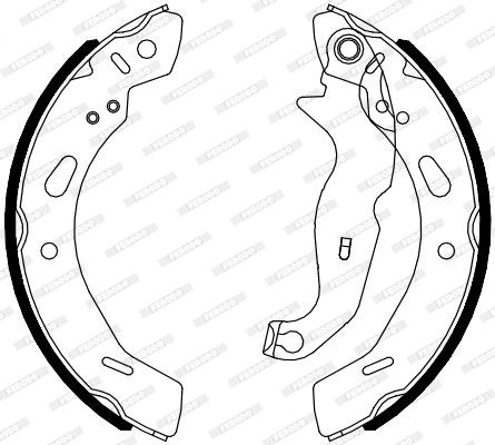 FERODO FSB4080 Brake Shoe Set