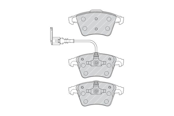 FERODO FVR1643 Brake Pad Set, disc brake