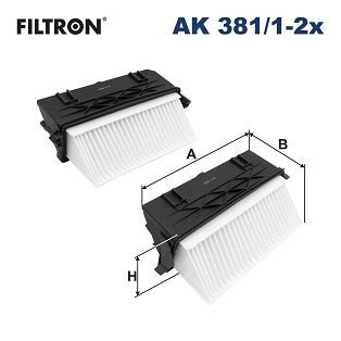 Air Filter FILTRON AK 381/1-2x