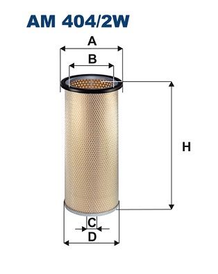 Secondary Air Filter FILTRON AM 404/2W