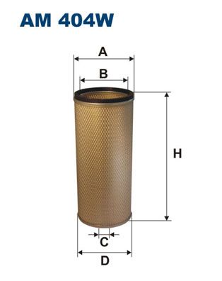 FILTRON AM 404W Secondary Air Filter