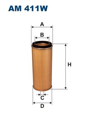 FILTRON AM 411W Secondary Air Filter