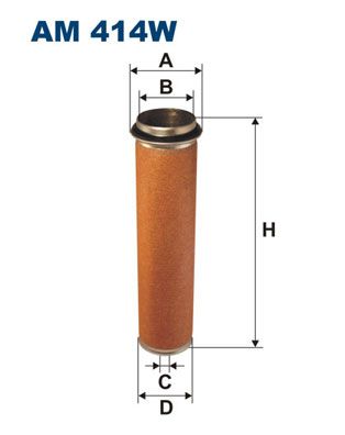 FILTRON AM 414W Secondary Air Filter
