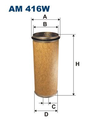 Secondary Air Filter FILTRON AM 416W