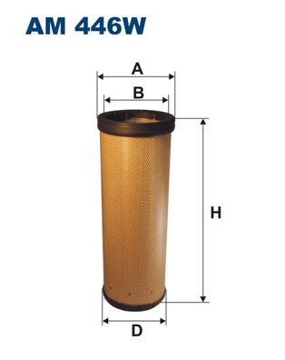 Secondary Air Filter FILTRON AM 446W