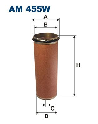 Secondary Air Filter FILTRON AM 455W