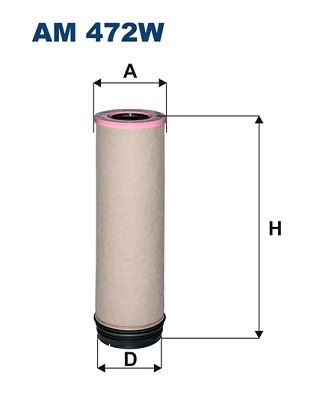 Secondary Air Filter FILTRON AM 472W