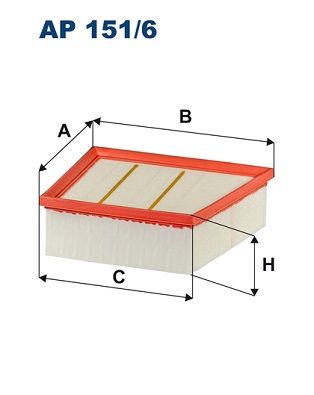 Air Filter FILTRON AP 151/6