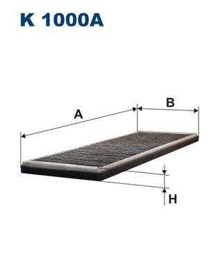 FILTRON K 1000A Filter, cabin air