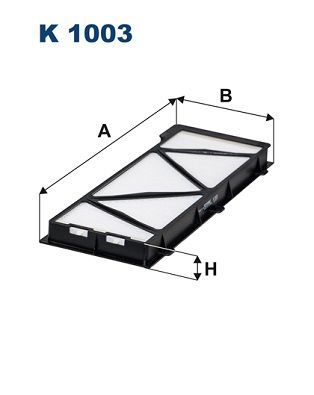 Filter, cabin air FILTRON K 1003