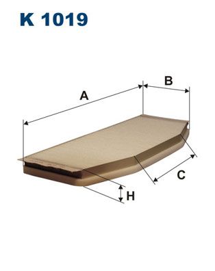 Filter, cabin air FILTRON K 1019