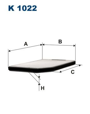 Filter, cabin air FILTRON K 1022
