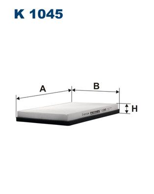 Filter, cabin air FILTRON K 1045
