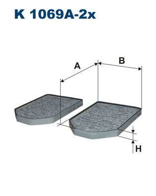 FILTRON K 1069A-2x Filter, cabin air