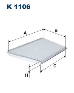 Filter, cabin air FILTRON K 1106