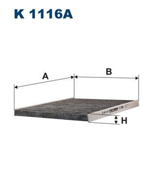 Filter, cabin air FILTRON K 1116A