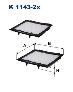 FILTRON K 1143-2x Filter, cabin air
