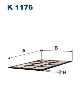 Filter, cabin air FILTRON K 1176