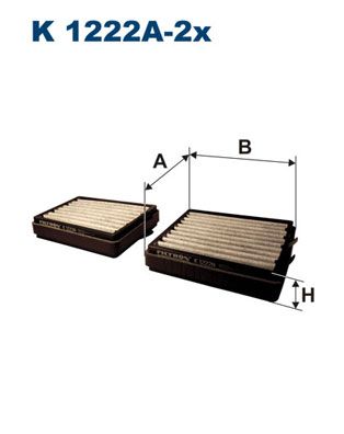 FILTRON K 1222A-2x Filter, cabin air