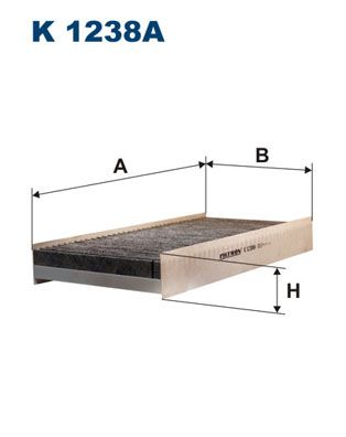 Filter, cabin air FILTRON K 1238A